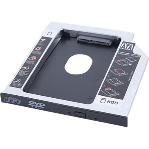 Supports Hard Drive 2.5 Inch Second Hard Drive SATAI II III SDD Mechanical Hard Drive Universal CD DVD-ROM