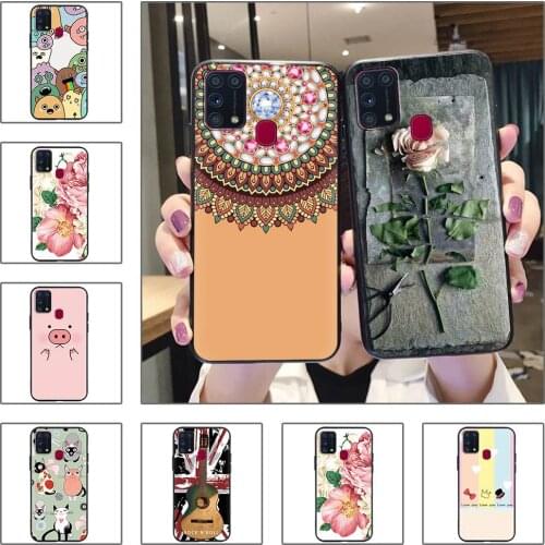 Durable Soft Case Phone Case For Samsung Galaxy M31 Shockproof For Man Silicone Cute For Woman
