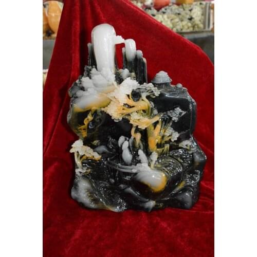 Rare Old Qing Dynasty natural Shoushan stone , with carving, best collection&adornment,Free shipping,#01