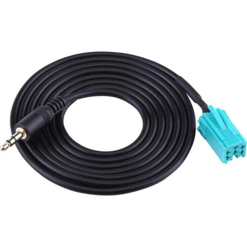 Connector Auxiliary Cable For Renault Update List Automobile Data Line Car 6 Pin to 3.5mm
