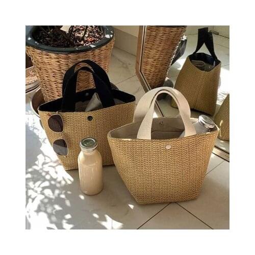 2020 Straw Bags for Women Summer Rattan Bag Handmade Woven Beach Bag Bohemia Bali Handbag Natural Straw Totes
