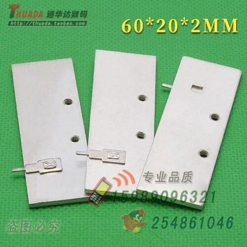 SR-A6020PB Aluminum Length 60*width 20*thickness 2mm Square Heat Sink Aluminum Fin Tube Heat Sink