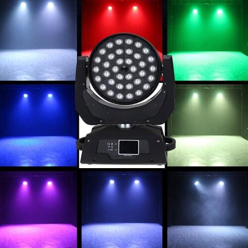 Led Moving Head Wash Podium Licht Voor Led Wash 36X18 Watt Rgbwa + Uv Multichip Leds Met Lineaire Zoom