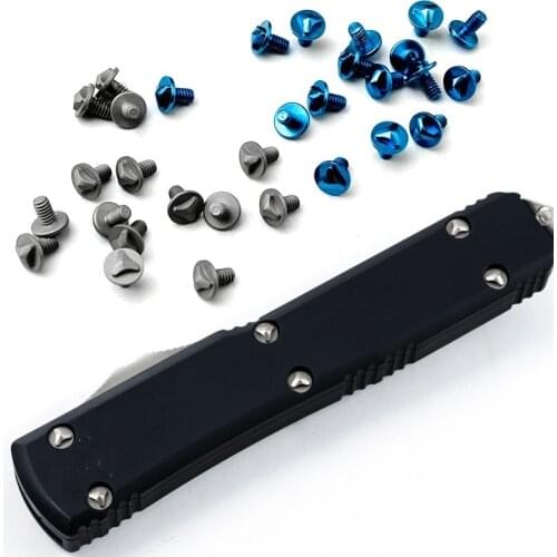 TC4 Titanium Alloy Screw Knife Handle Nail Grip Screw diy w Accessories for Microtech UTX-85