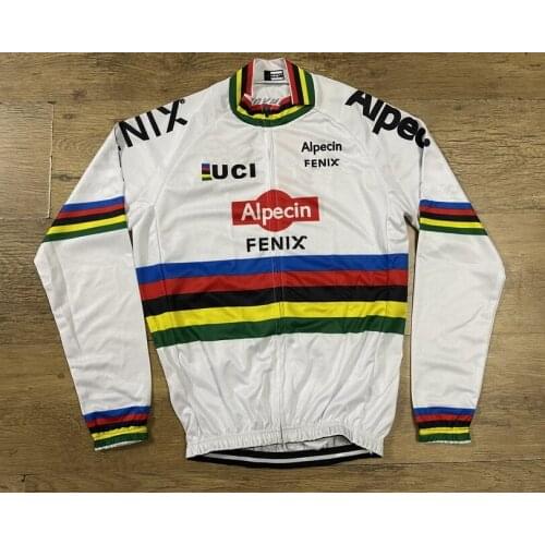 SPRING SUMMER 2020 ALPECIN FENIX TEAM WORLD CHAMPION ONLY LONG SLEEVE CYCLING JERSEY CYCLING WEAR ROPA CICLISMO SIZE XS-4XL