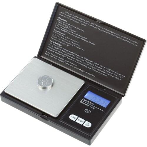 Weigh Gram Scale Digital Pocket Scale,500g by 0.01g,Digital Grams Scale, Food Scale, Jewelry Scale Black, Kitchen Scale 500g