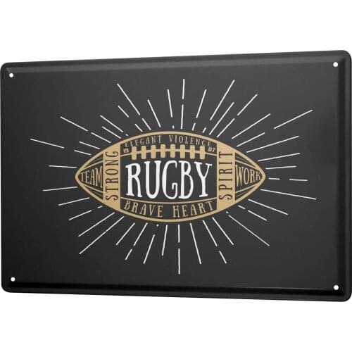 SINCE 2004 Tin Sign Metal Plate Decorative Sign Home Decor Plaques Retro Rugby