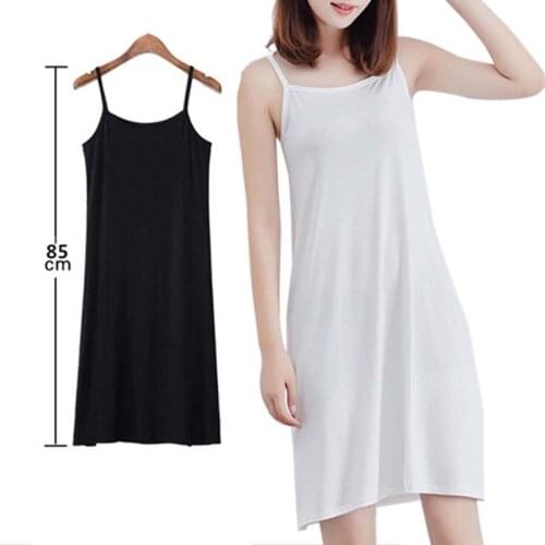 1PC Sleeveless Casual Dress Burgundy Petticoat Fitted Short Dress Women Plain Bodycon Dress Home Clothes Sports Underwear