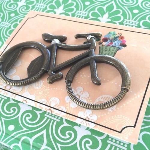 100PCS/LOT vintage bicycle bike shaped wine bottle opener wedding party favor guest gift present Free shipping