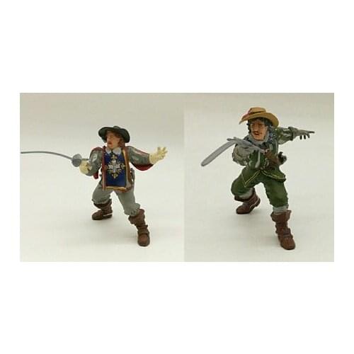 3.75inch pvc figure model toy Musketeers 2pcs/set