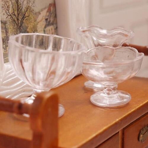 4Pcs Fashionable Dollhouse Cups Sturdy Fine Workmanship Dollhouse Decal Doll House Mini Kitchen Cups Kit