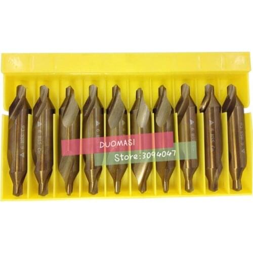 5.0*12mm petiole 5 pcs/set HSS CO M35 60 degrees Containing cobalt spiral center drill Processing of stainless steel etc