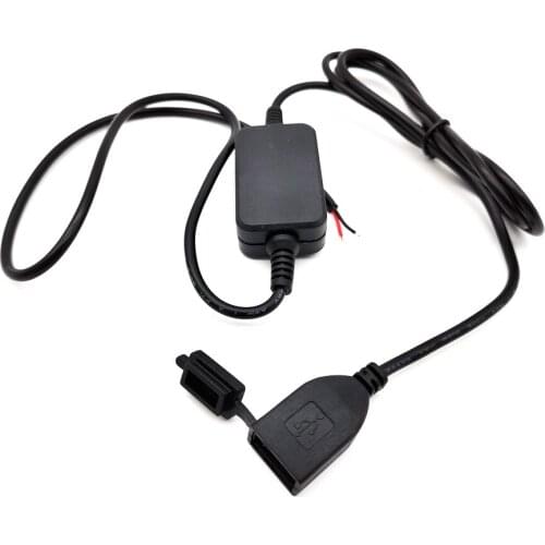 5V Dual USB Motorcycle Charger DC12V Power Supply Adapter for Car Boat Motorcycle