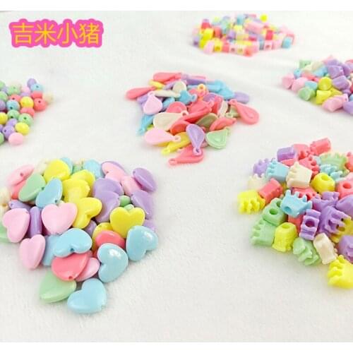 500g Beads Toys For Children Girl Gifts DIY Lacing Necklace Bracelets Kids Kindergardon Beaded Puzzles Educational Toy Wholesale