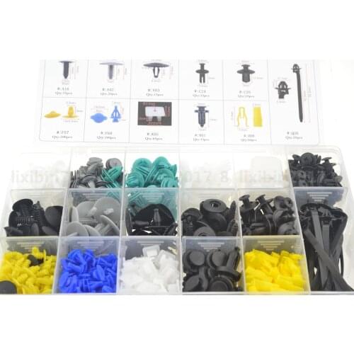 730pcs Door Pannel Clips Mountings Retainer Fastener Screws Clamp Components Car Repair Kit