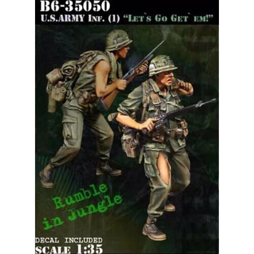 American resin soldiers two American soldiers in the Vietnam War 1:35