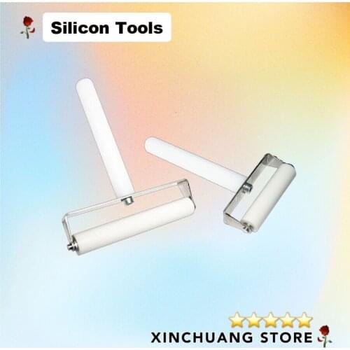 White Silicone Roller Tool for mobile phone/tablet/laptop screen protector film application LCD OCA