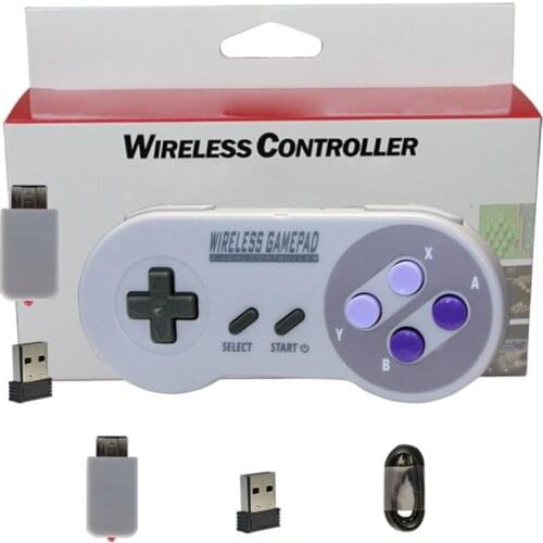 2.4GHZ Wireless Game Controller for NES (SNES) for Super Classic MINI Gaming Joystick Joypad Gamepad Accessories