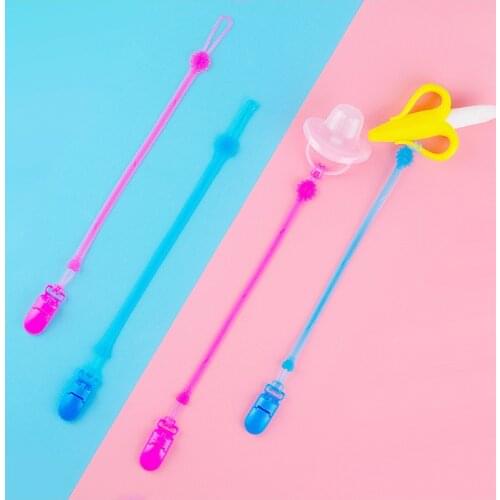Baby Pacifier Chain with String Baby Clip Holder Nursing Teether Dummy Soother Nipple Leash Strap