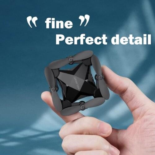 Kids Handle Remote Control Mini Folding Drone Quadcopter 360 Degree Roll HD Aerial Photography Plastic Aircraft Childrens Toys