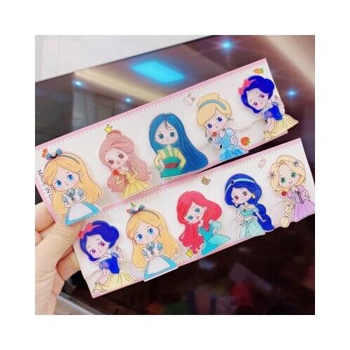 Disney Princess Alice In Wonderland Anime Headwear Kids Accessories Cartoon Hairband Child Girls Hair Pin Birthday Gifts New