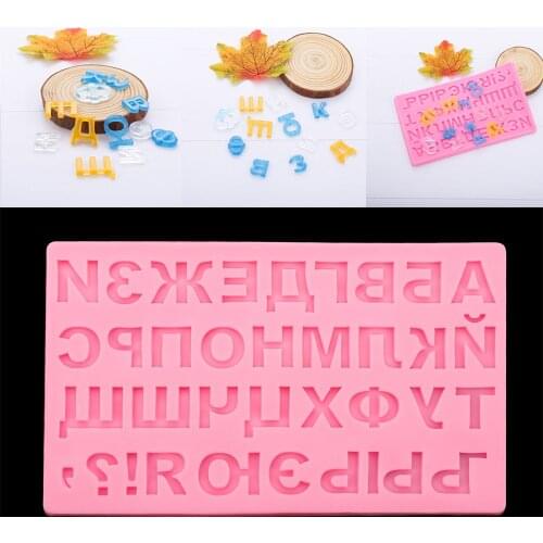 1 Pcs Russian Alphabet Epoxy Resin Silicone Mold Fondant Silicone Casting Molds For DIY Resina Mold Crafts Cake Decorating Tools