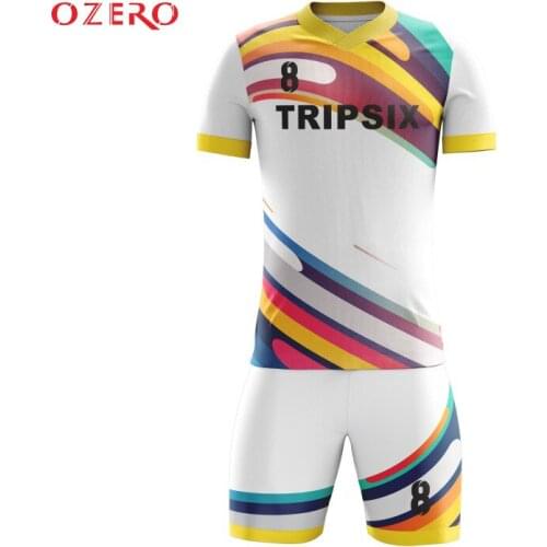 Short sleeve soccer jerseys club uniforms custom