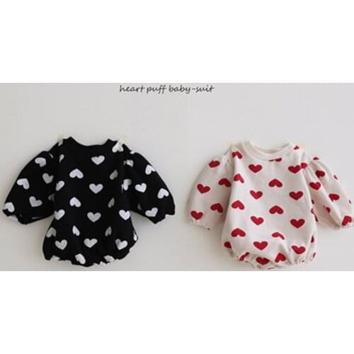 New 2020 Baby Girl Love Butterfly Collar Long Sleeve Rompers Brand Spring Baby Girls Bodysuits Baby Cotton One Piece Creeper