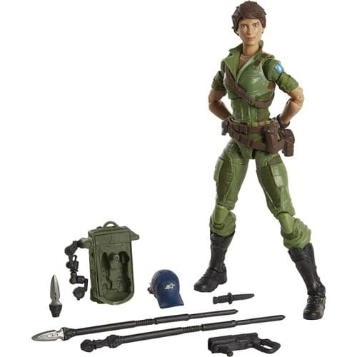 Original Hasbro 6-Inch G.I. Joe Classified Series Lady Jaye Action Figure PVC Model Doll Decoration Toy Childrens Birthday Gift
