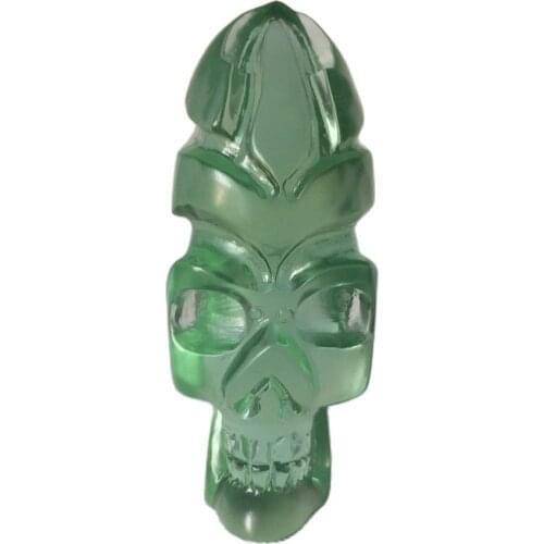 Smelting stone hand carved skull god of war armor samurai home collection artwork unique style