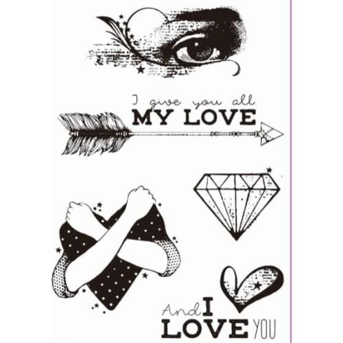MY Love Transparent Clear Stamps for DIY Scrapbooking/Card Making/Kids Christmas Fun Decoration Supplies ST0753