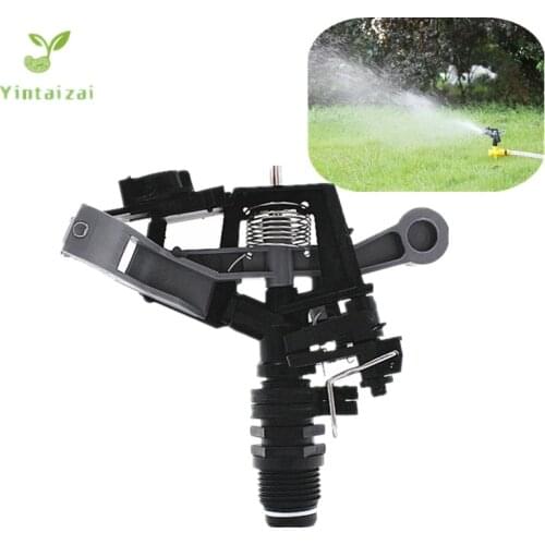 10pcs 1/2" 3/4" Plastic Impact Sprinkler With Easy Arc Adjustment Ideal For Watering Large Lawn Areas Hose End Sprinkler