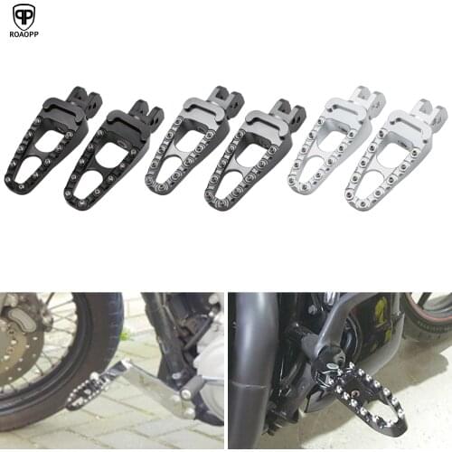 ROAOPP 1Pair Motorcycle CNC FootRest Footpegs Foot Pegs Pedals Aluminum For Ducati SCRAMBLER 400 800 1100 2015-2020