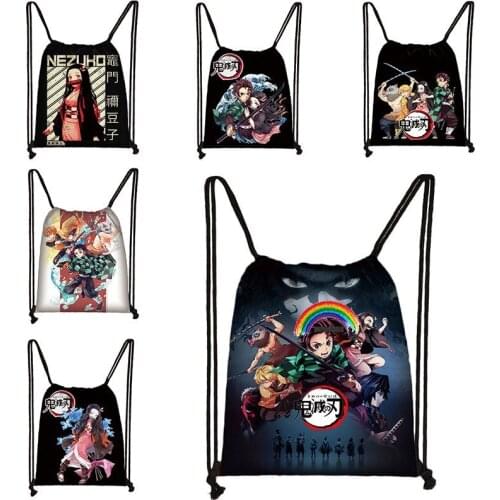 Backpack Demon Slayer: Kimetsu no Yaiba Canvas Bag Tomioka Giyuu School Bags Girls Travel bag Mochila Feminina Notebook Bags