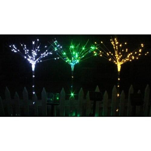 Led Solar Lamp Optical Fiber Lights IP65 Power Saving Color Change Lawn Garden Courtyard decor waterproof led solar light