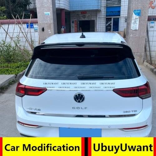 UBUYUWANT For Volkswagen New GOLF 8 MK8 Spoiler Spoiler Car Rear Wing Rear Spoiler ABS CARBON COLOR 2020-2021 GOLF 8