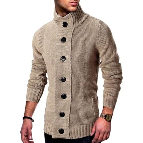 Spring Autumn 2021 Men' s Outwear Fashion Middle Length US Size Cardigan Men