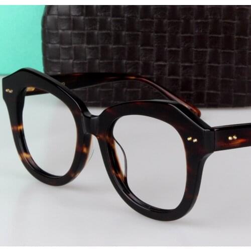 Zerosun Vintage Eyeglasses Frames Women Men Retro Glasses Male Black Tortoise Eyewear Janpanese Handmade Nerd Spectacles