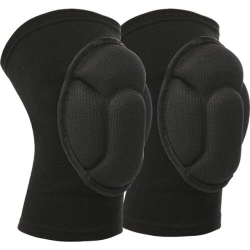 1Pair Thickening Football Volleyball Sports Knee EVA Pad Silicone Non-slip Pads Protect Cycling Sports Safety Knee Pads