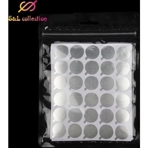 10 sheets Eyelash Glue Holder foil Pallet Glue Paper Patches Sticker For Eyelash Extension Disposable glue paper pad Eye Sticker