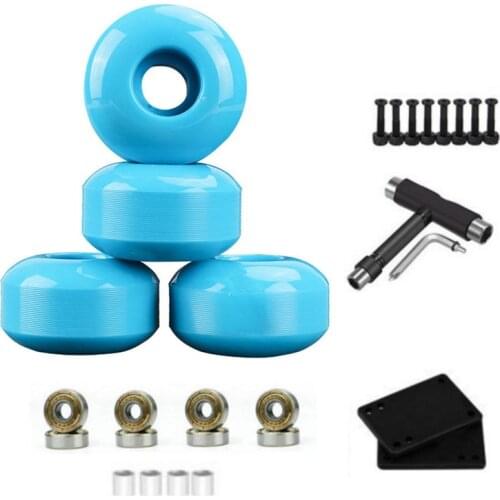 100A Skateboard Longboard Wheels 52x32mm Wheel with Bearing for Longboard Skateboard Wearproof