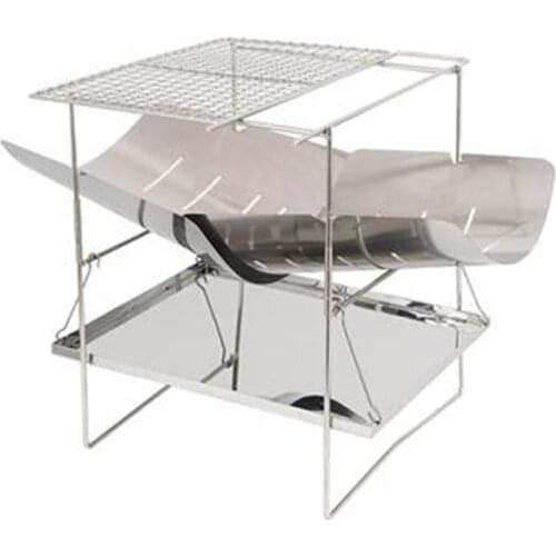 2020 Ultralight Outdoor Portable Wood Stove Burner Multifunctional Folding Barbecue Charcoal Stove