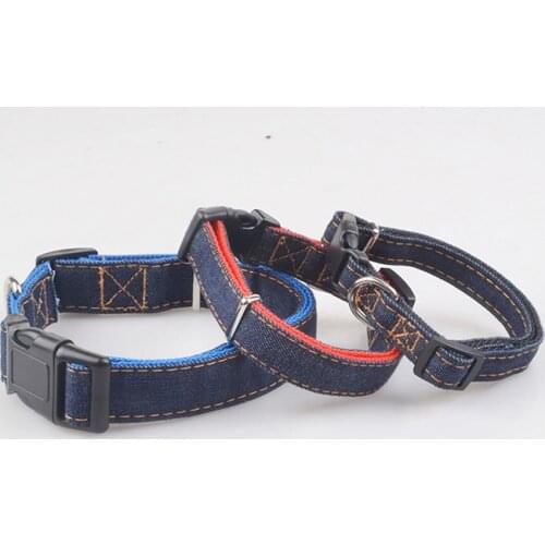 50 pcs/lot Pet Dog Cat Collar Traction Rope Adjustable Cowboy Collar for Small Middle Dog S M L XL