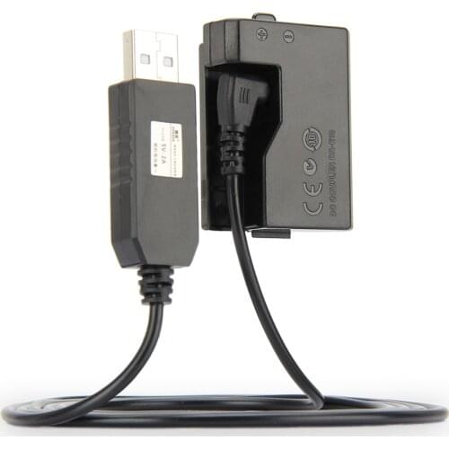 5V USB ACK-E10 Drive Cable Power adapter LP-E10 dummy battery DR-E10 DC Coupler grip for Canon EOS 1100D 1200D 1300D X50 X70 T3