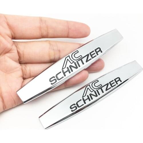 Car styling 2pc 3D Metal Fender side Emblem Badge Stickers For BMW AC SCHNITZER M M3 M5 E46 E39 E90 E36 E34 F10 F15 E53 X5
