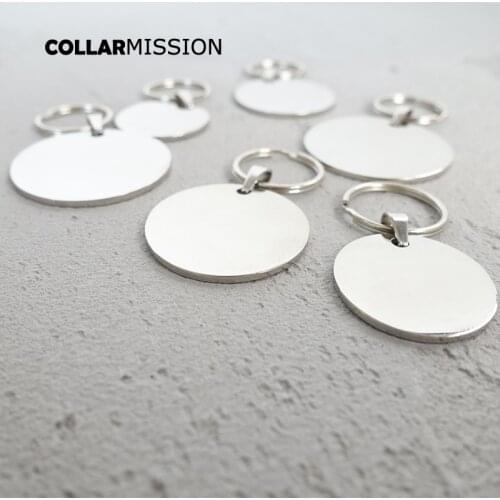 2pcs/lot Freeshipping good qualityl round cat dog id tag blank engrave pet name 3 kinds cat ID tag smooth surface Dog DIT-032