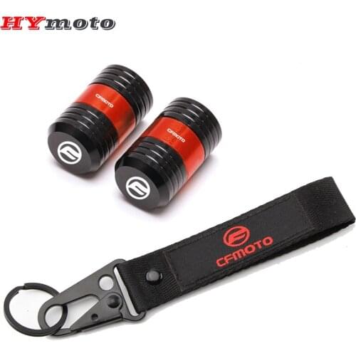 Embroidery Key Ring Keychain For CFMOTO 250SR/400/250/150/650NK/MT/TR Newest Motorcycle Accessories Tire Valve Stem Cover Caps