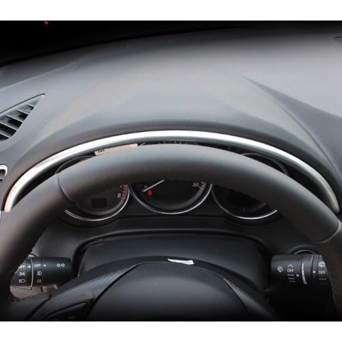 For Mazda CX-5 CX5 2012-2014 2015 Matte Instrument Dash Board Strip Decoration Cover Molding Trim Inner Accessories Car Styling