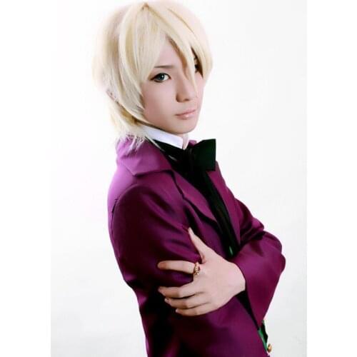 Anime Black Butler Season 2 Earl Alois Uniform Trancy Cosplay Party Costume Custome With Ring Halloween Costumes