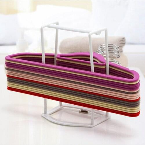 Creative Plastic Clothes Hangers Save Space Finishing Frame Hanger Companion Rack Adult And Children Hanger
